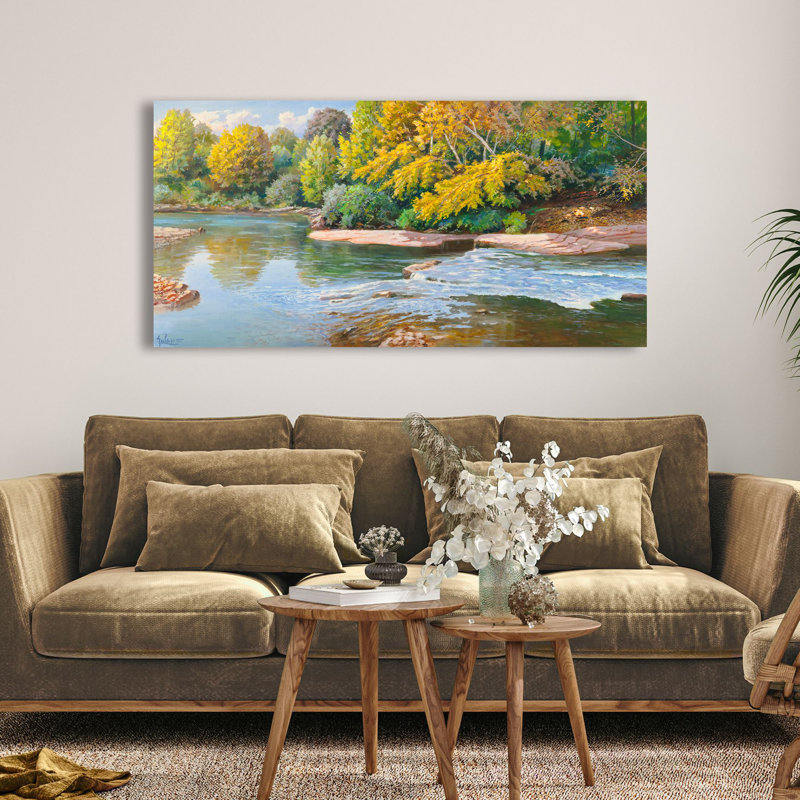 Creek In The Woods by Adriano Galasso - Wrapped Canvas Print, 50cm H x 100cm W x 4cm D