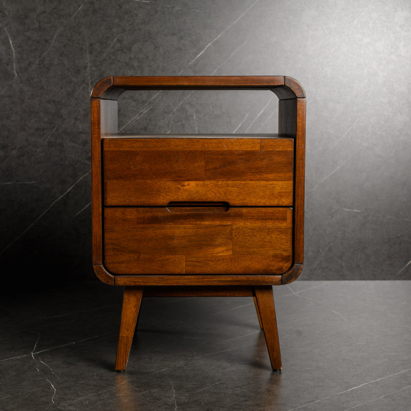 Devine 42cm W Solid Wood Bedside Table