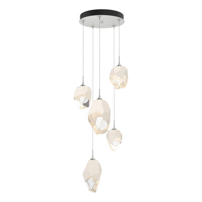 Luminaire suspendu géométrique à 5 lumières Chrysalis