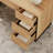  Office Furniture Set: 59In Modern Executive Desk With Charging Station & Drawers And Four 72In Tall Bookcases With Storage Cabinet, Home Office Furniture For Work Study-1016193221