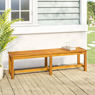 Amabelle Wooden Garden Bench by Red Barrel Studio