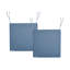 Set of 2 Garden Chair Cushions Charlyann 46 x 46 cm Blue