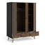 Levine 3 Door Manufactured Wood Wardrobe-361231043