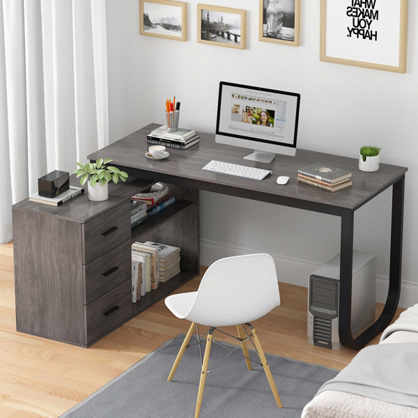 Latitude Run® L-Shaped Writing Desk & Reviews | Wayfair