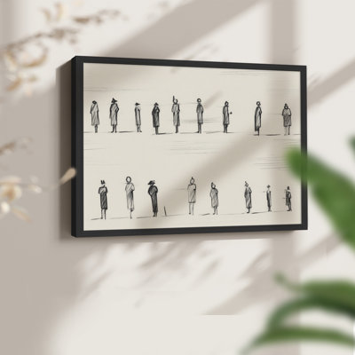 Vintage Sketch Work-LVI -Framed Print - Restickable