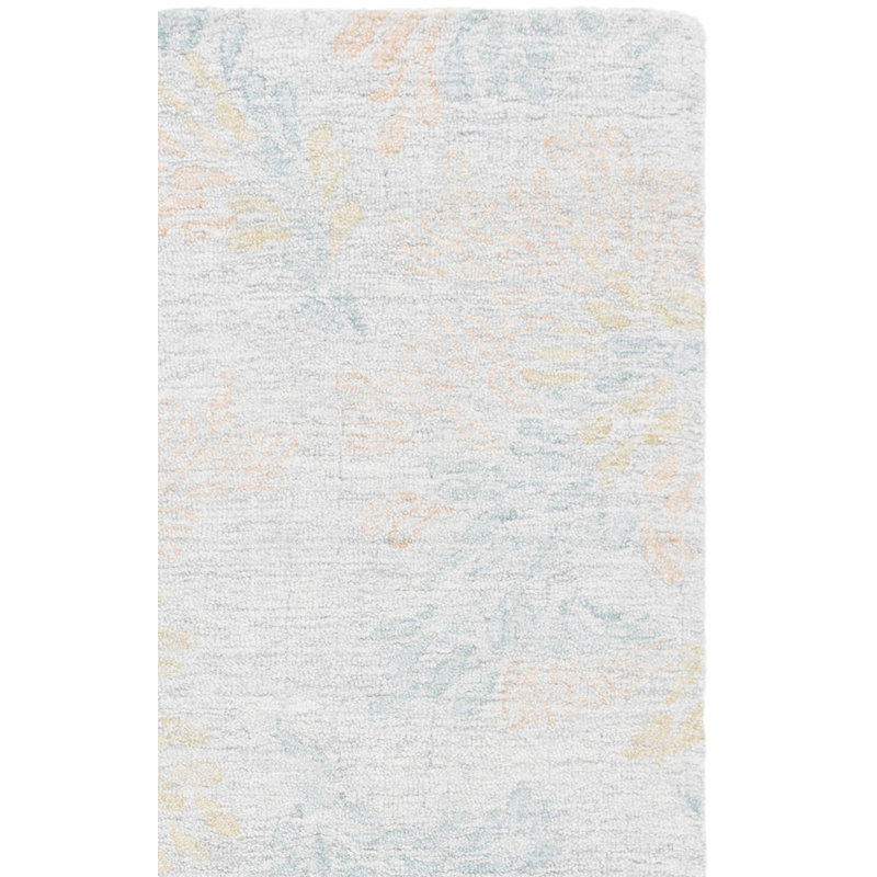 Jardin Hand Tufted Wool;Cotton Floral Indoor Rug, Rectangle 9' x 12'