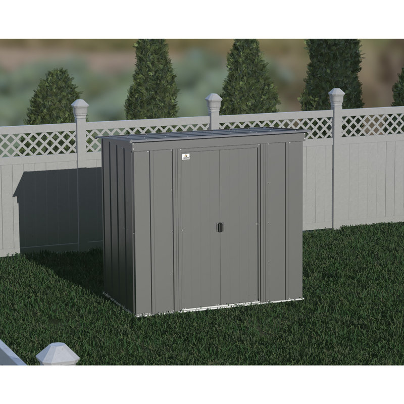 Remise de rangement Classic en acier, 6 x 4, gris anthracite, Gris anthracite
