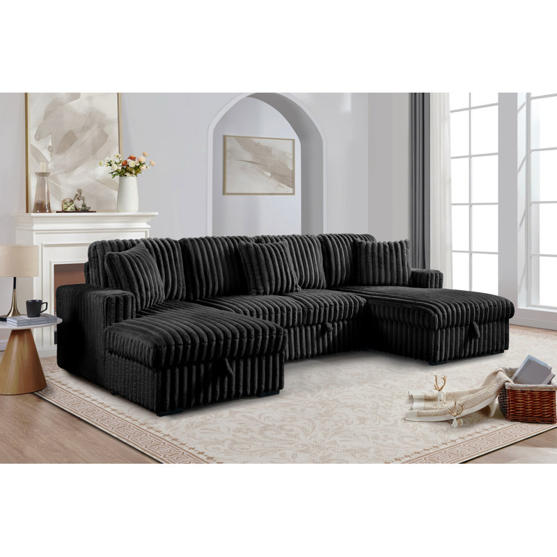Canapé ST2401, Tissu gris foncé