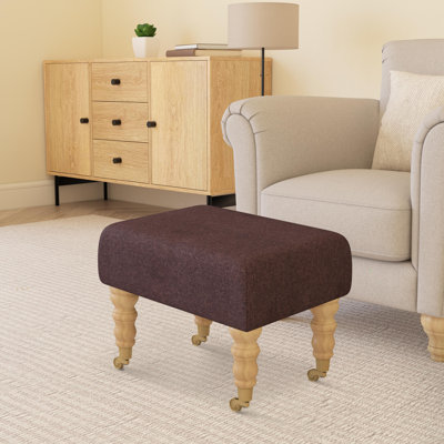 Autryville Wood Caster Leg - Fabric