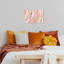 Abstrait, impression moderne sur toile rose moderne et contemporaine