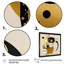 «Covell Golden and Black Sphere II», reproduction sur toile-360098670-360098657