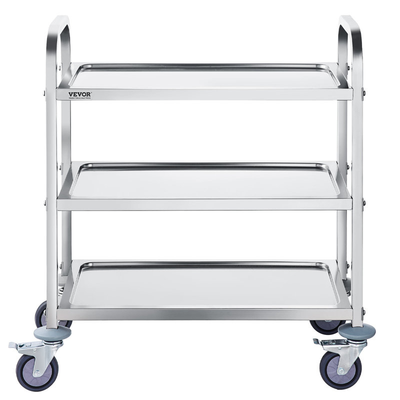 3 Layers Stainless Steel Kitchen Cart