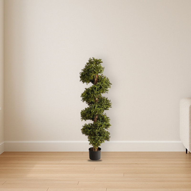 Boxwood Spiral Topiary Artificial Tree