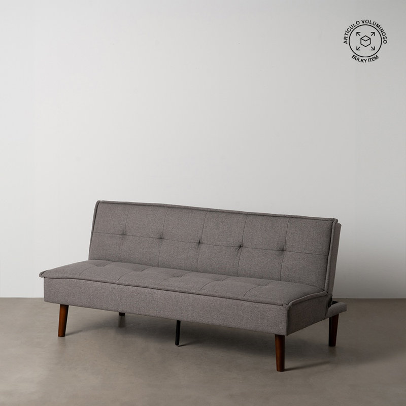 Mykonos 3 Seater Chenille Sofa Bed, Grey