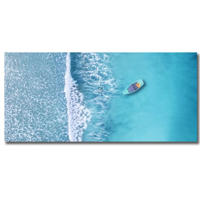 Pacific Pastels Blue Print by DecorumBY