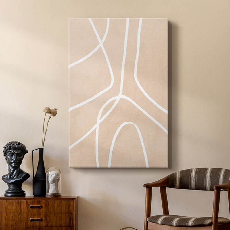 Clean Contour III -Custom Wrapped Gallery Cavas