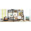 Full Xl Over Queen Metal Bunk Bed, Black - Iron Composition, Space Saving Aspect, Protocols Followed Modern Queen, Made With