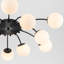 Plafonnier encastré 12 lumières Mid-Century moderne avec abat-jour en verre Blossom-1770962336