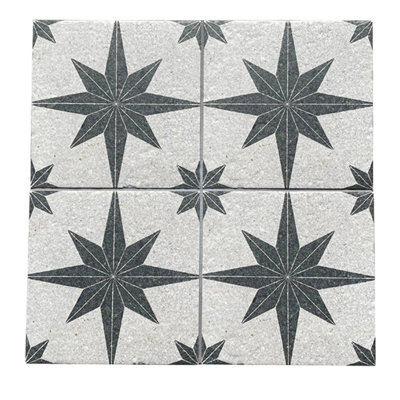 Tulum Compass 8" x 8" Patterned Wall & Floor Tile