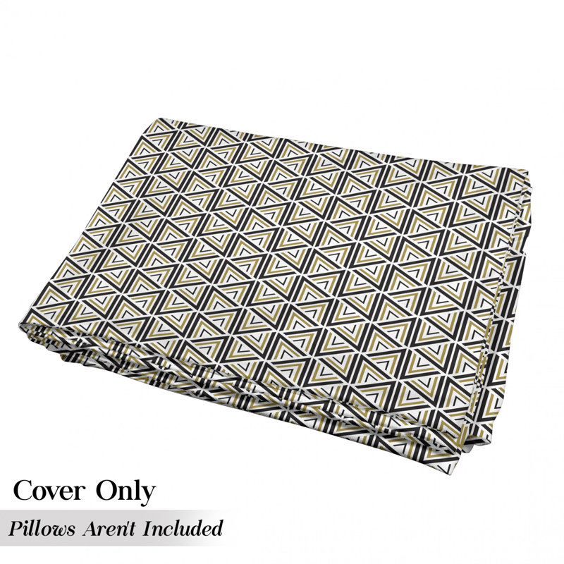 Housse de coussin d'extérieur Art Triangle, H 2 po x l 27 po x P 88 po