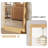 Medieval-Style Rectangular Wave-Shaped Frame Full-Length Mirror-118735306-118735311
