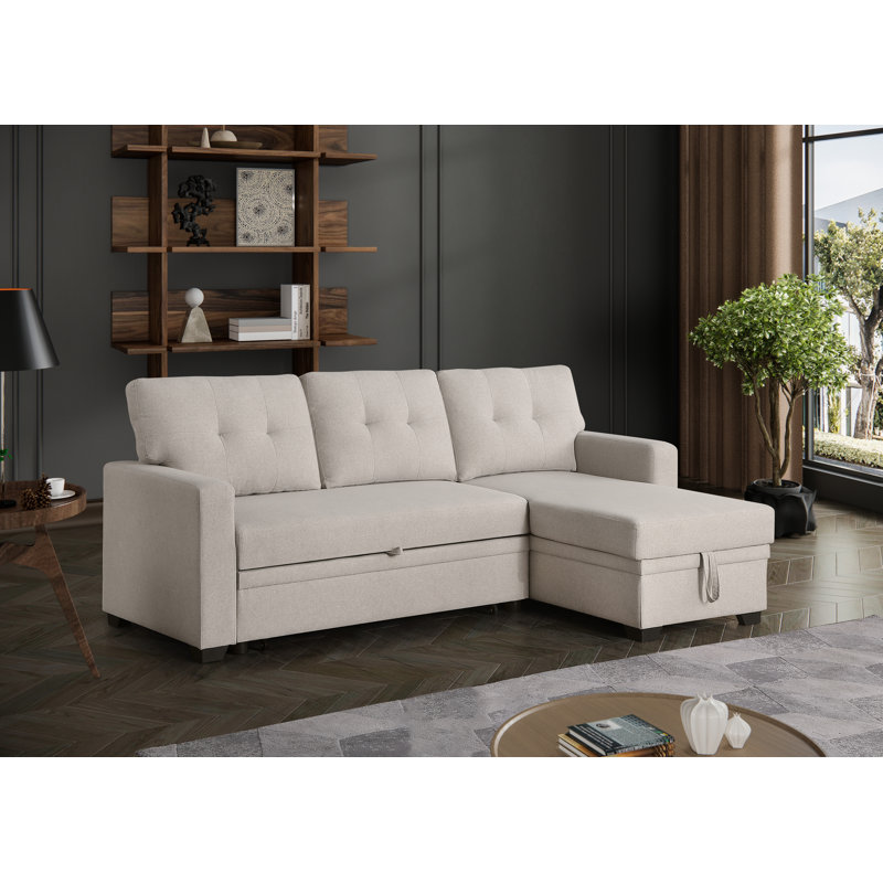 Canapé-lit modulaire convertible Modern, Beige