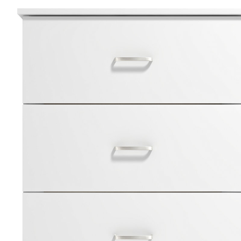Commode double à 6 tiroirs Allyannah, Blanc