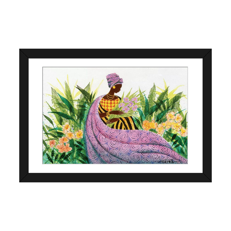 « reflection » par keith mallett, reproduction d’art sur toile, H 24 po x l 32 po x P 1 po, Papier d'art encadré noir, Blanc