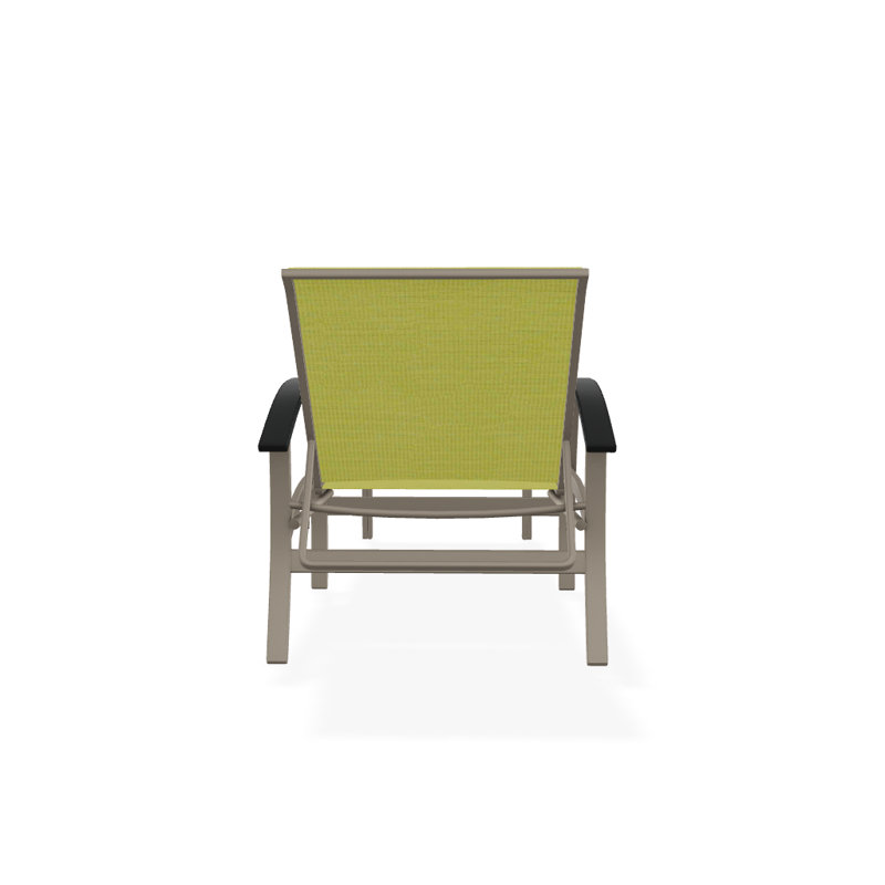 Chaise longue inclinable Askar, Lime 38D Sunbrella®, Graphite classique P30, Blanc brillant