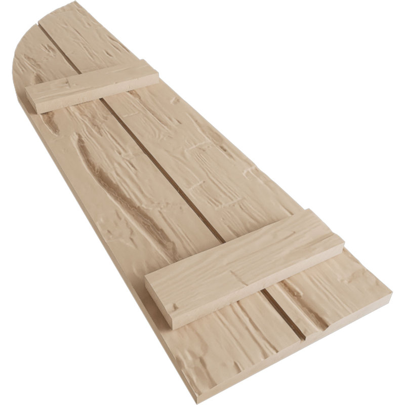 Timberthane à deux planches jointes avec niches en bois, H 46 po x l 11 po