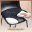 Swivel Upholstered Counter Stool with Metal Frame