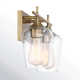 Breena 2 Light Transparent Dimmable Vanity Light