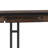 Erina 72"W Solid Acacia Wood and Metal Modern Industrial Writing Desk with Drawers and Flip-Down Keyboard Tray-148800589-148800591