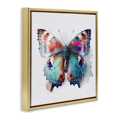 Art moderne sur toile, "Modern Splash Butterfly" par Incado