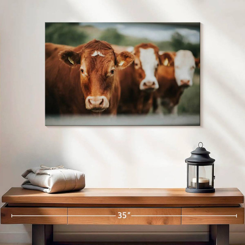 Brampt Brown Cattle, 16" H x 24" W