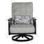 Holland Cushioned High Back Lounge Swivel Rocker w/One Accent Pillow