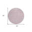 Tapis rond beige 8 po