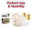 Service de table jetable en plastique ivoire vintage - 60 couverts