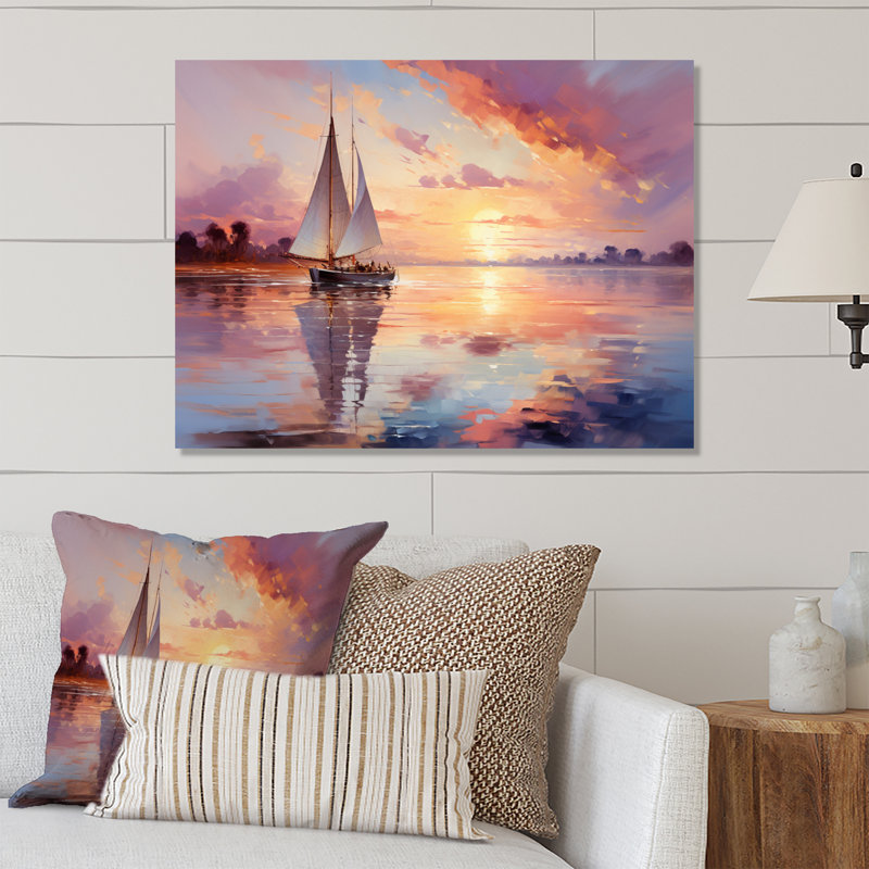 Voilier de bateau de rêve Regatta III - bateau, art mural en métal, H 12 po x l 20 po x P 1 po