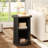 Adalia 17.7" Fluted Round End Table With Tambour Sliding Door-1590705146