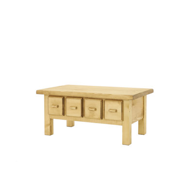 Dambrosio Solid Wood Coffee Table with Storage