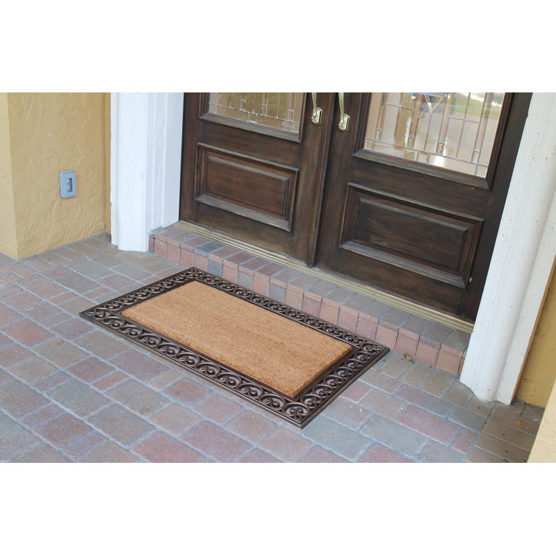 Extra Large Natural Coir and Rubber Outdoor Doormat