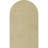 Timberthane Round Top Faux Wood Non-Functional Gable Vent, Primed Tan-64523027-64523028