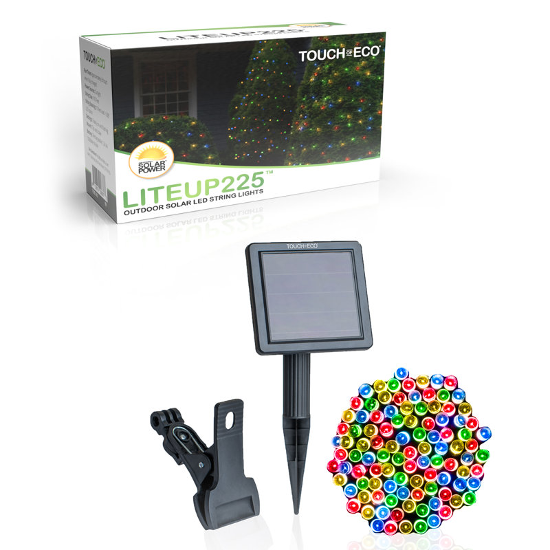 Outdoor 225 - Bulb 105'' Solar Powered LED String Light, Multicolor