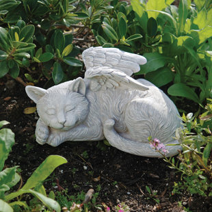 Dog Angel Memorial Garden Statue – Beattitudes Religious Gifts