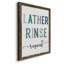 Lather Rinse Répétition - cadre photo, art textuel sur toile-1187212348-1187212349