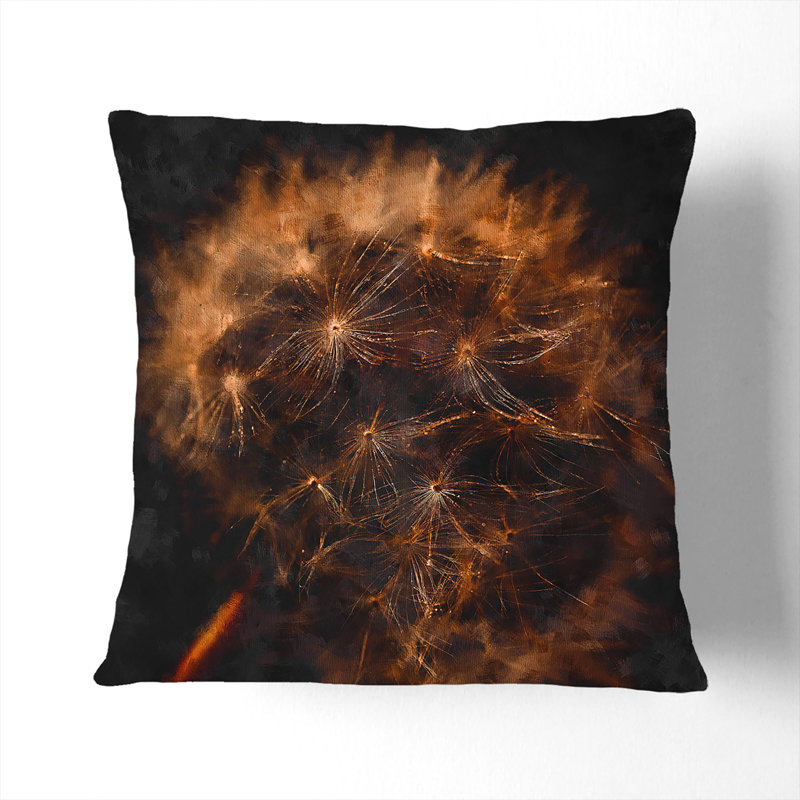 Floral Square Throw Cushion, 40cm H x 40cm W x 15cm D