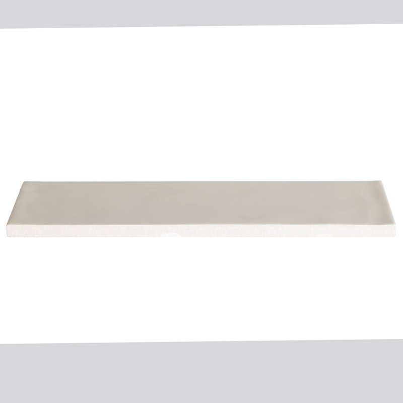 Carreau de métro style mur de brique en porcelaine 8 po x 2 po, Beige