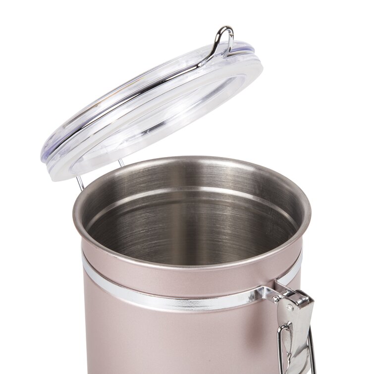 Creative Home 4-Piece Stainless Steel Canister Set with Airtight