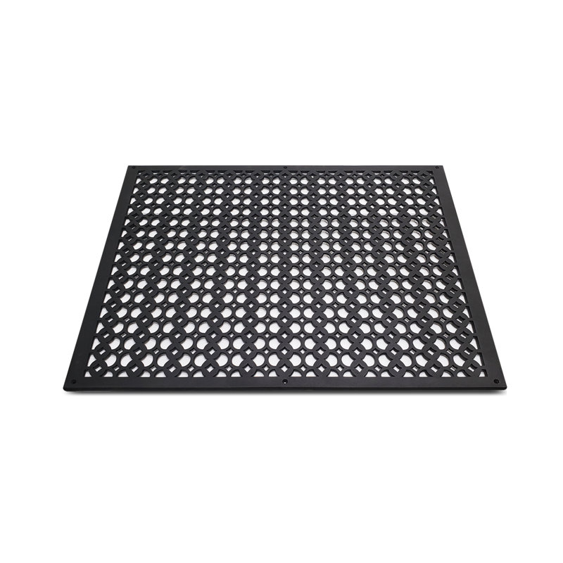 Grille murale en fonte d'aluminium, Noir, 24" L x 20" W x 0.6" H